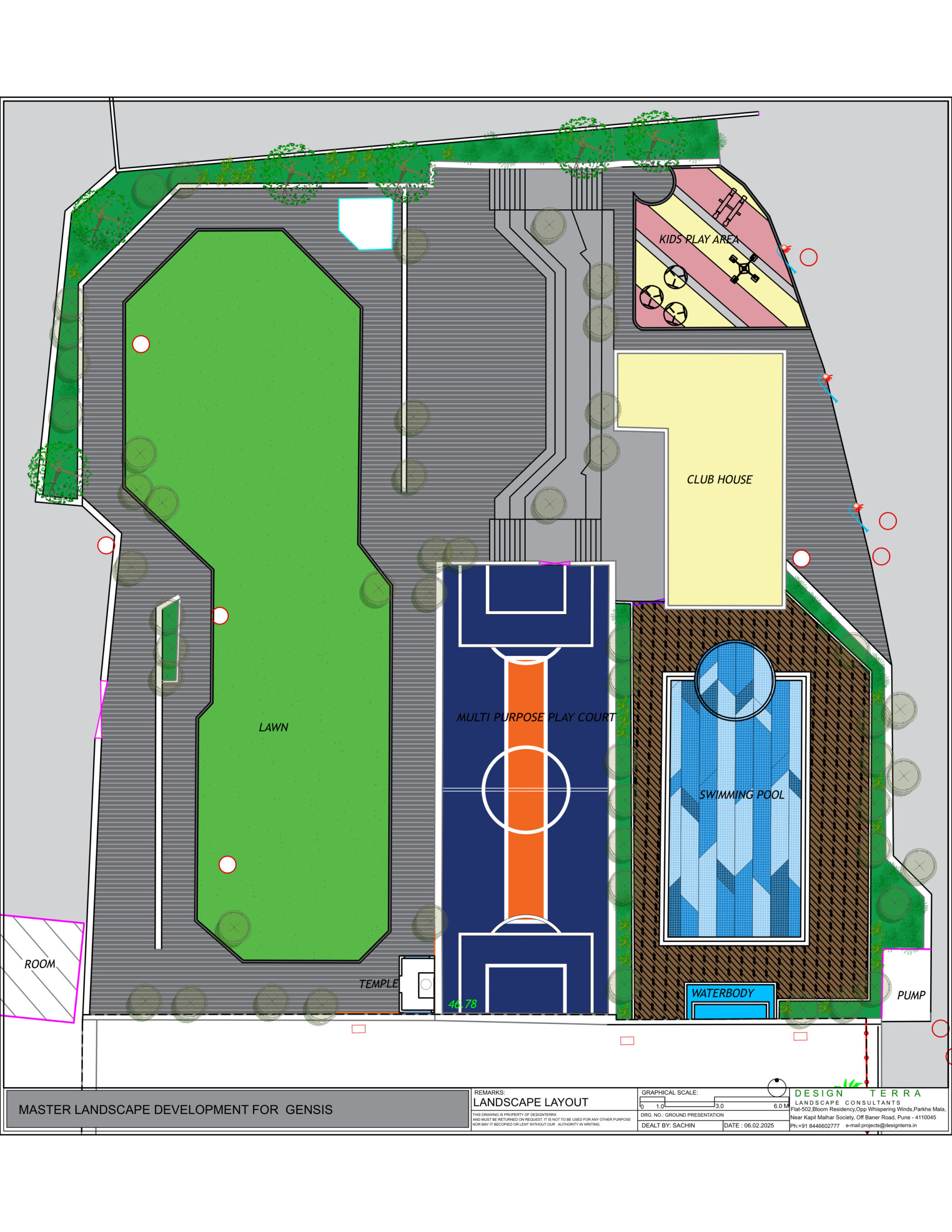 GROUND MASTER LANDSCAPE LAYOUT