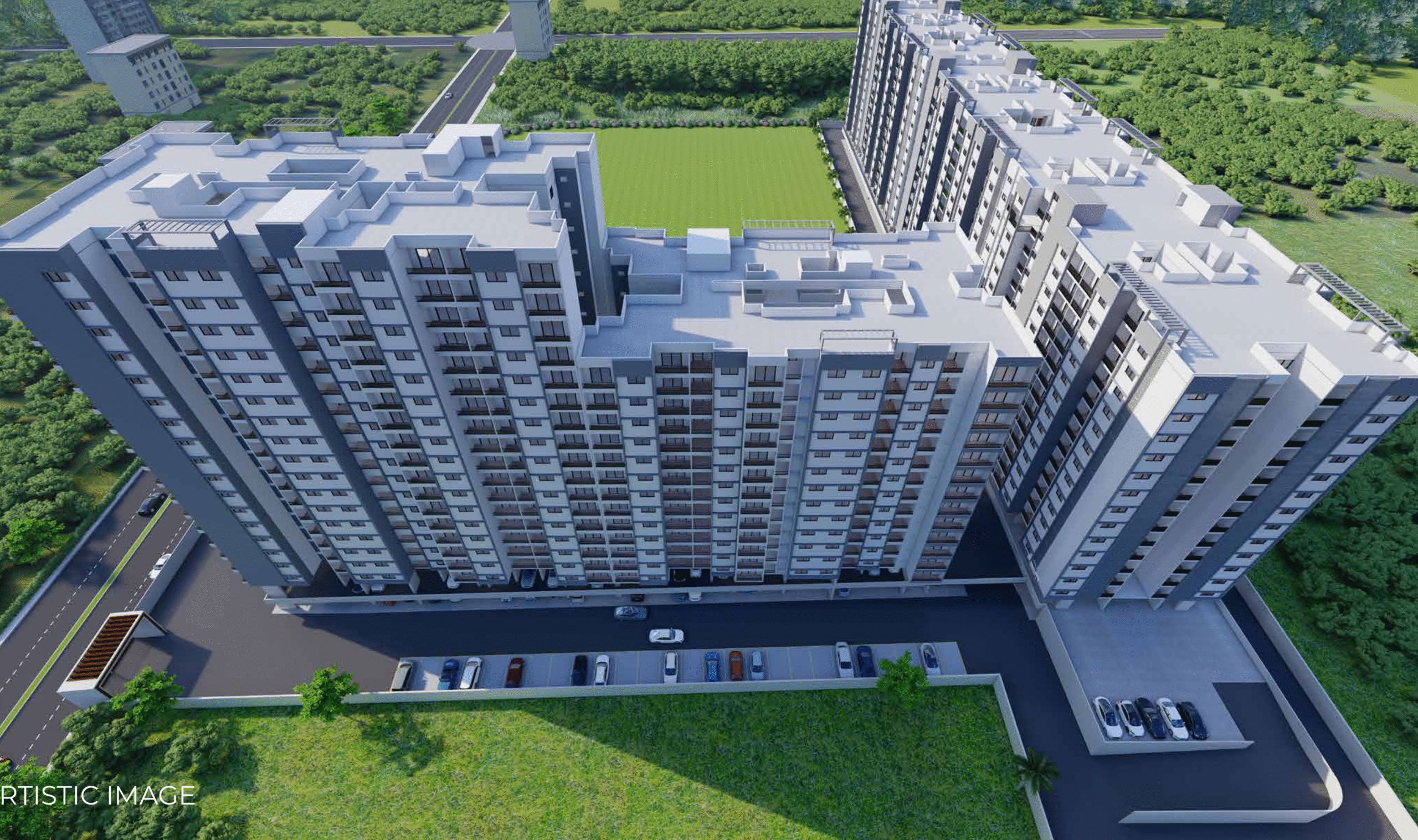 Hexa Towers 2 & 3 BHK Apartments for Sale in Moshi"