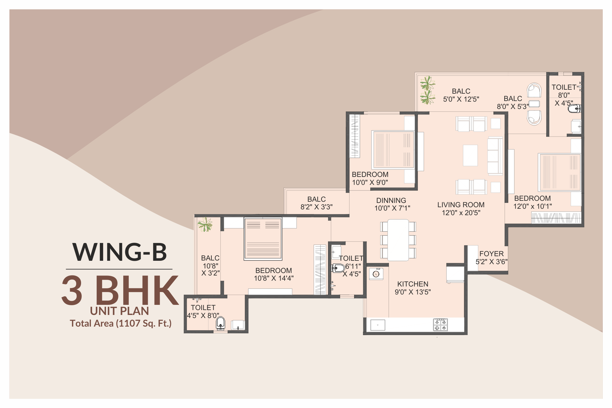 3 BHK B Wing 